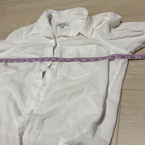 Madewell White Button Down Shirt - Picture 6 of 9